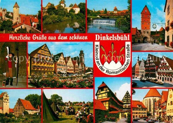 Dinkelsbuehl Teilansichten 1000jährige Stadt an der