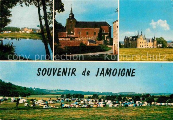 Jamoigne Kirche Schloss Campingplatz See