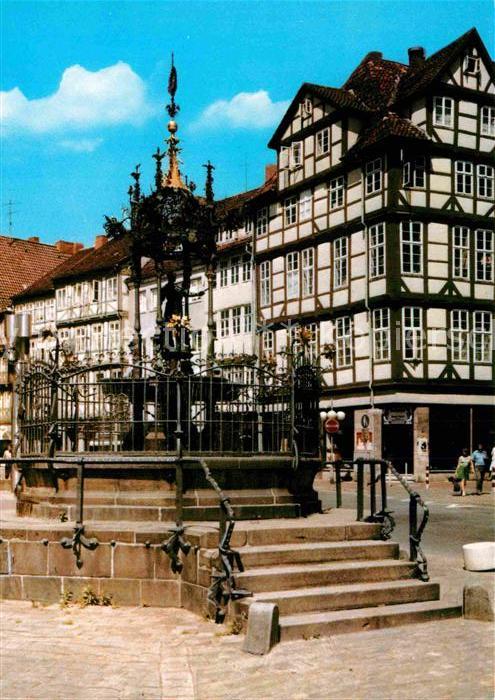 Hannover Holzmarkt Brunnen Fachwerkhäuser Altsta