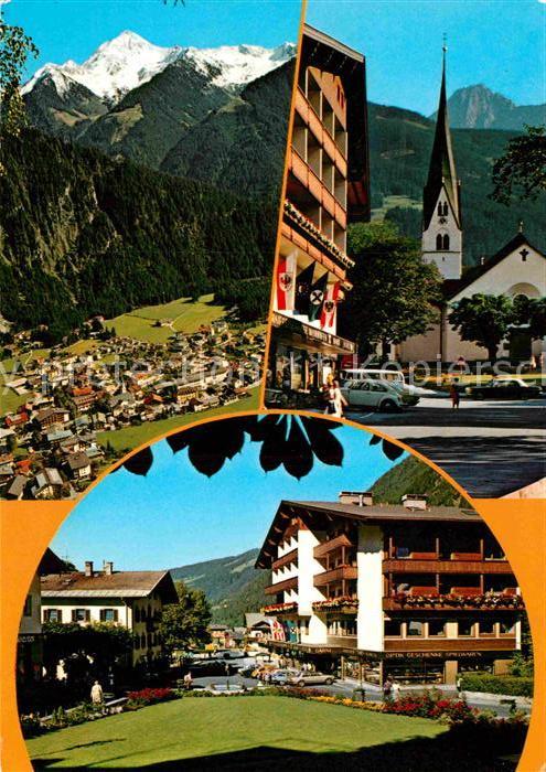 Mayrhofen Zillertal Panorama mit Ahornspitze Kirche Tristne