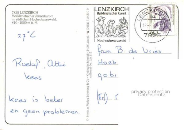Lenzkirch Panorama Heilklimatischer Kurort Park B – Bild 2