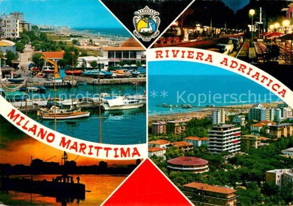 Milano Marittima Panorama Strand Riviera Adriatica Hafen
