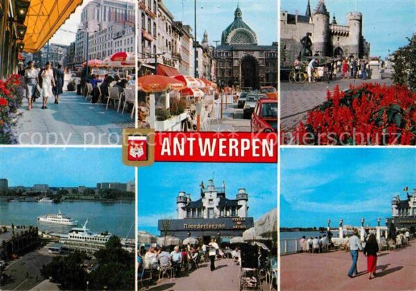 Antwerpen Anvers Innenstadt Strassencafes Noorderterras