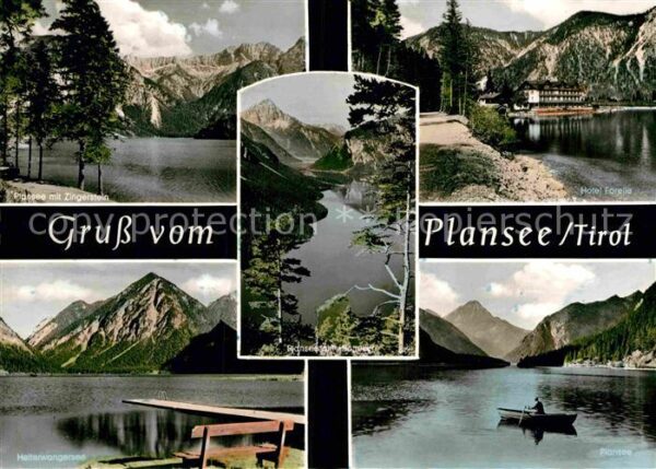 Plansee Hotel Forelle Bergsee Boot Alpenpanoram