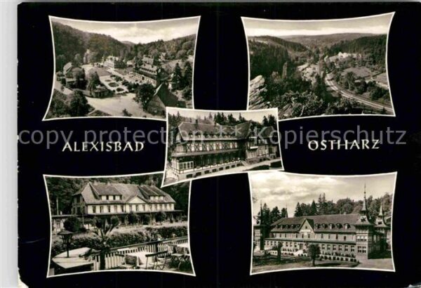Alexisbad Harz Teilansichten Landschaftspanorama