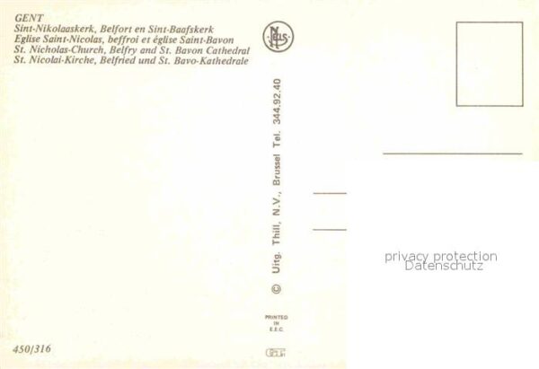 Gent Gand Flandre St Nicolai Kirche Belfried St Bavo Kath – Bild 2