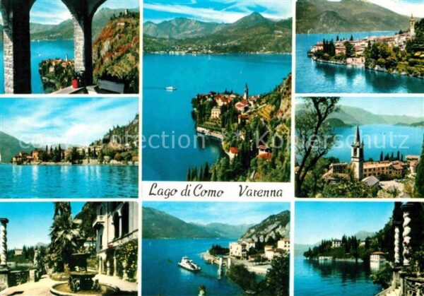 Varenna Lago di Como Teilansichten Kirche Comer See Alpen