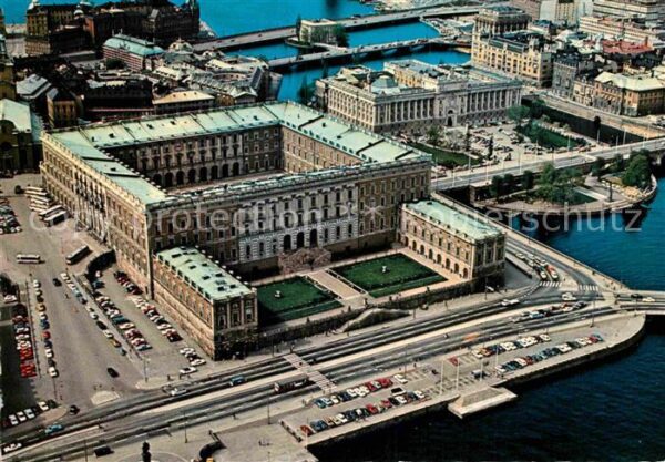 Stockholm Royal Palace aerial view