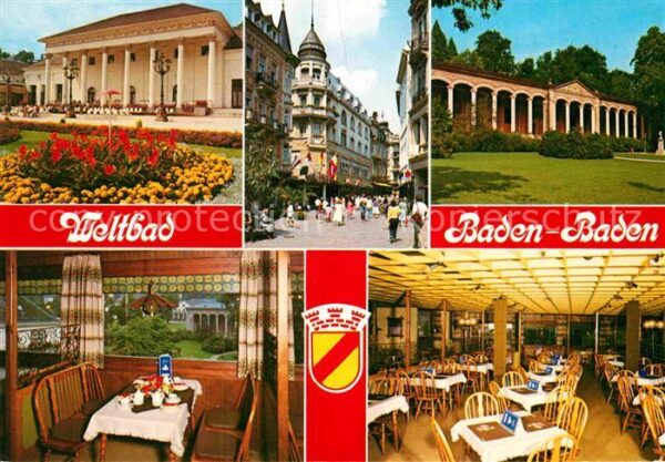 Baden-Baden Kaufstätte Kaufhaus mit Cafe Restaurant