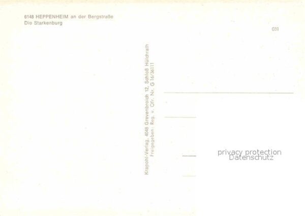 Heppenheim Bergstrasse Starkenburg Fliegeraufnahme – Bild 2