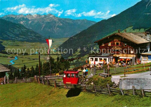 Zell Ziller Tirol Gasthof Grindlalm Enzian Sepp Seilbahn