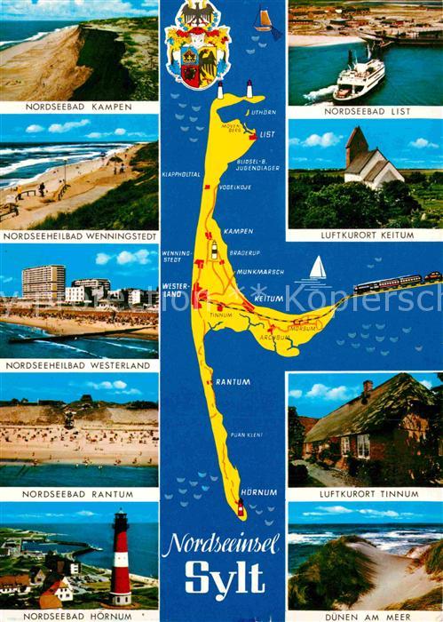Insel Sylt Nordseebäder der Insel Strand Leuchttur