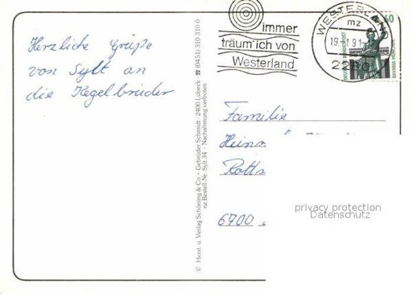 Insel Sylt Nordseebäder der Insel Strand Leuchttur – Bild 2