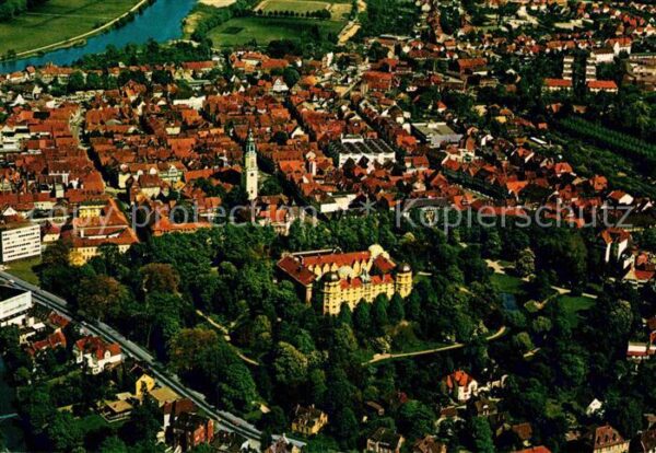 Celle Niedersachsen mit Schloss Fliegeraufnahme