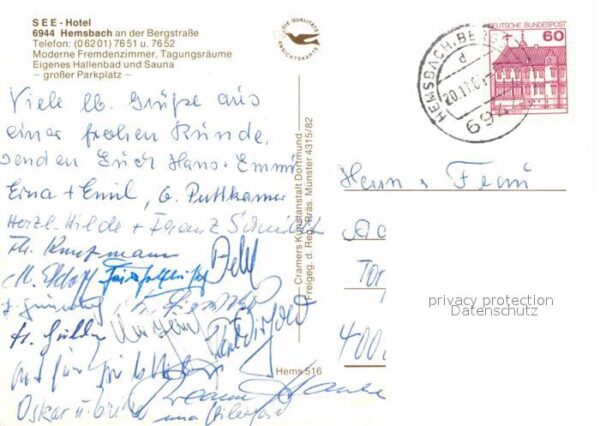 Hemsbach Bergstrasse Seehotel See Fliegeraufnahme – Bild 2
