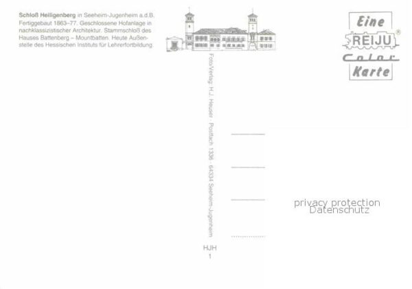 Seeheim-Jugenheim Schloss Heiligenberg Hofanlage Baumblüt – Bild 2
