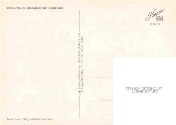 Alsbach Bergstrasse Luftkurort Fliegeraufnahme – Bild 2