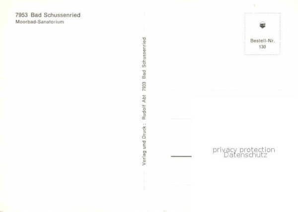 Bad Schussenried Moorbad Sanatorium – Bild 2
