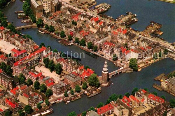 Amsterdam Niederlande Montelbaanturm und Umgebung Fliegeraufn