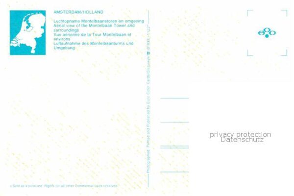 Amsterdam Niederlande Montelbaanturm und Umgebung Fliegeraufn – Bild 2