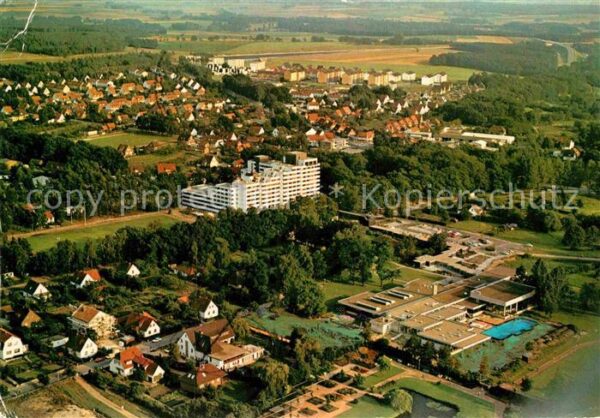Bad Bevensen Kurpark mit Diana Klinik Fliegeraufnahm
