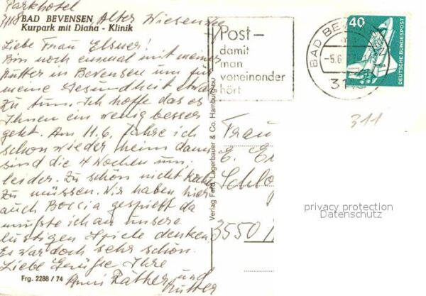 Bad Bevensen Kurpark mit Diana Klinik Fliegeraufnahm – Bild 2