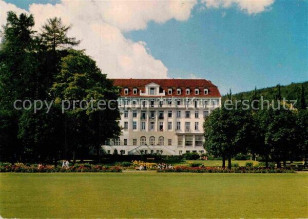 Bad Eilsen Sanatorium Eilsen Kurgarten mit Fürsten
