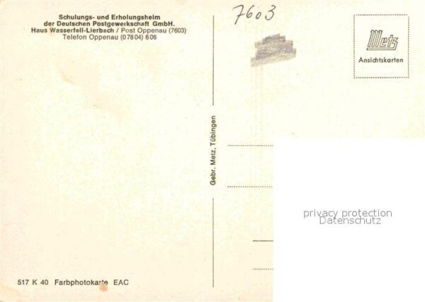 Oppenau Schulungs und Erholungsheim der Deutsch – Bild 2