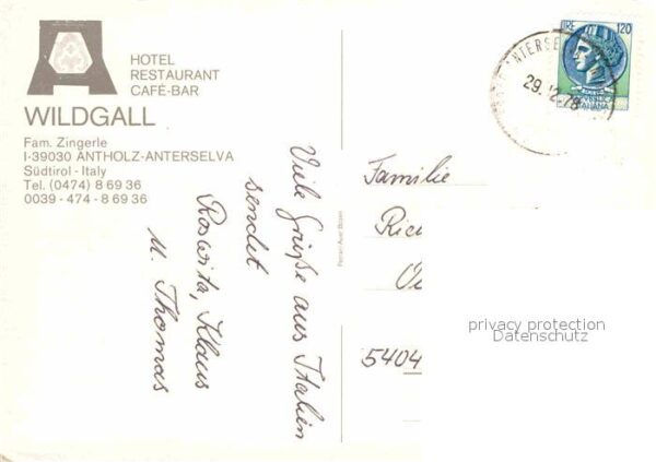 Antholz Rasen Hotel Restaurant Wildgall Wintersportpl – Bild 2
