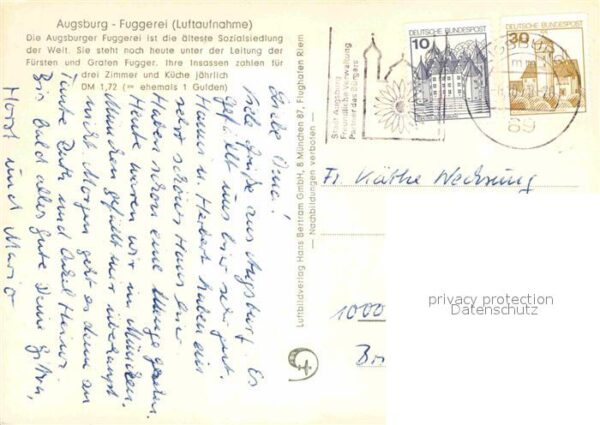 Augsburg Fuggerei Fliegeraufnahme – Bild 2