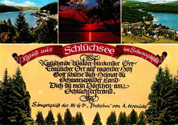 Schluchsee Sängergruss des MGV Frohsinn von A Hoen