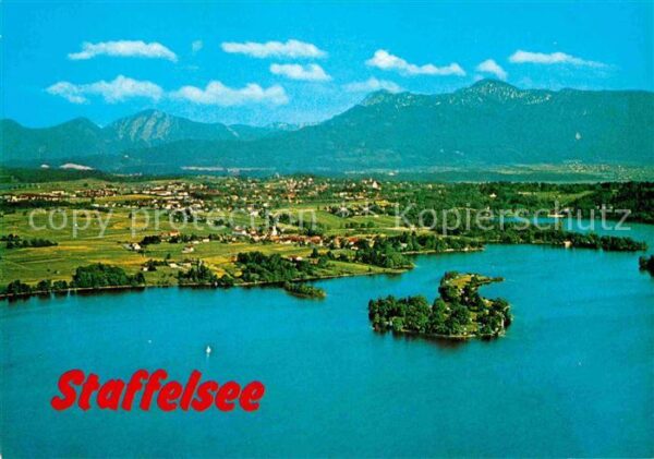 Staffelsee mit Seehausen Murnau und Ohlstadt Flieg