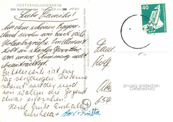 Buch Ammersee Posterholungsheim Fliegeraufnahme – Bild 2