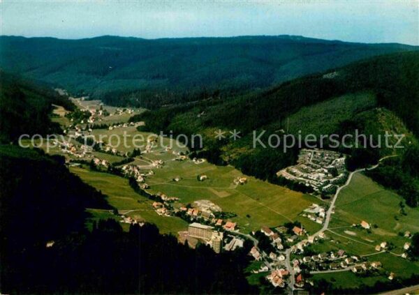 Buhlbach Obertal Luftkurort im Schwarzwald Fliegeraufnah
