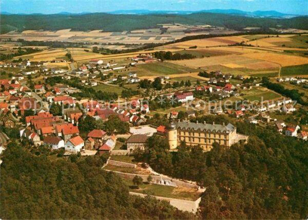 Bad Wildungen Schloss Friedrichstein Fliegeraufnahme