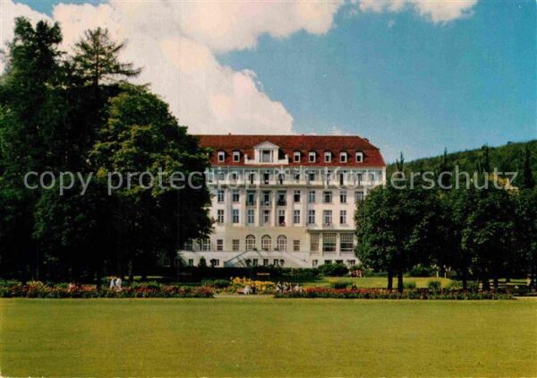 Bad Eilsen Sanatorium Eilsen Kurgarten mit Fürsten