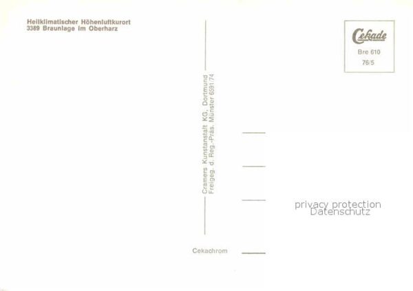 Braunlage Luftkurort Fliegeraufnahme – Bild 2