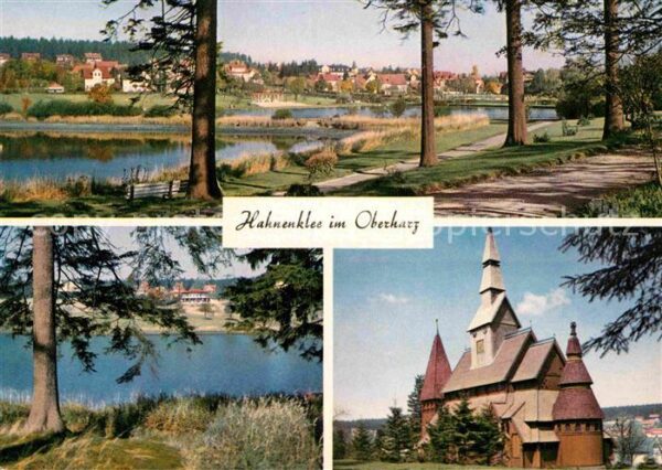 Hahnenklee-Bockswiese Harz Panorama Partie am Wasser Cafe Bastel N