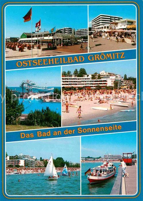 Groemitz Ostseebad Strand Hotels Souvenirläden Freibad Rut