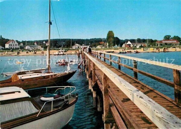 Pelzerhaken Seebrücke Segelboot Strand