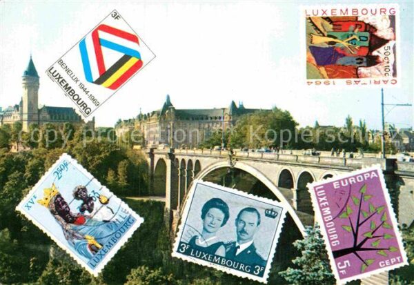 LUXEMBOURG  Luxemburg Pont Adolphe et Caisse d_Epargne Sonder