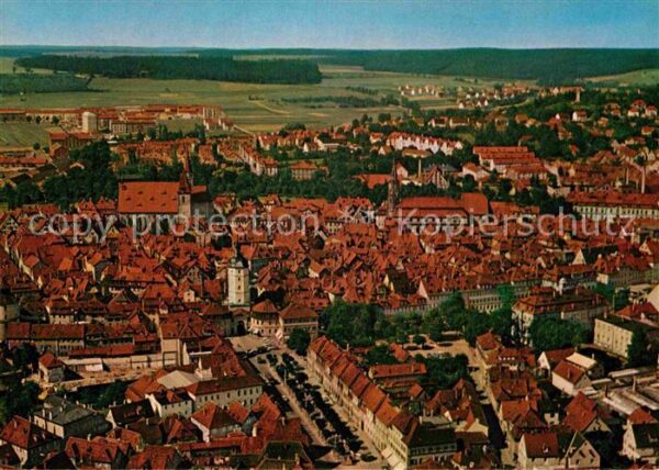 Ansbach Mittelfranken Fliegeraufnahme