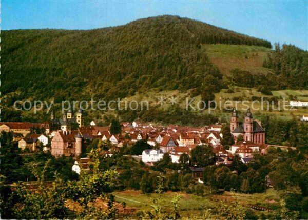 Amorbach Miltenberg Teilansicht Luftkurort Kirchen