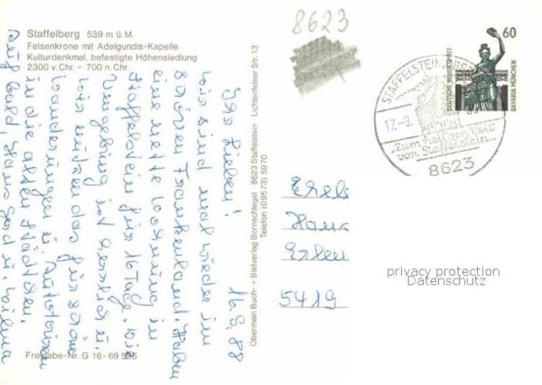 Staffelberg Felsenkrone mit Adelgundis Kapelle Kult – Bild 2