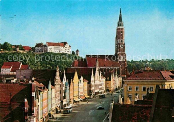 Landshut Isar Altstadt St Martinskirche Burg Trausnit