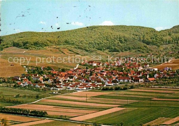 Ebringen Breisgau Blick vom Batzenberg im Hintergrund Sch