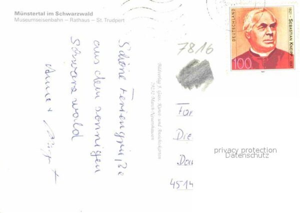 Muenstertal Schwarzwald Panorama Museumseisenbahn Rathaus St Tr – Bild 2