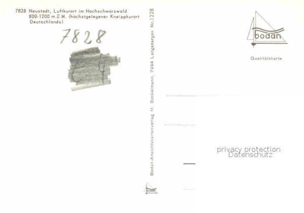 Neustadt Schwarzwald Ortsansicht mit Kirche – Bild 2