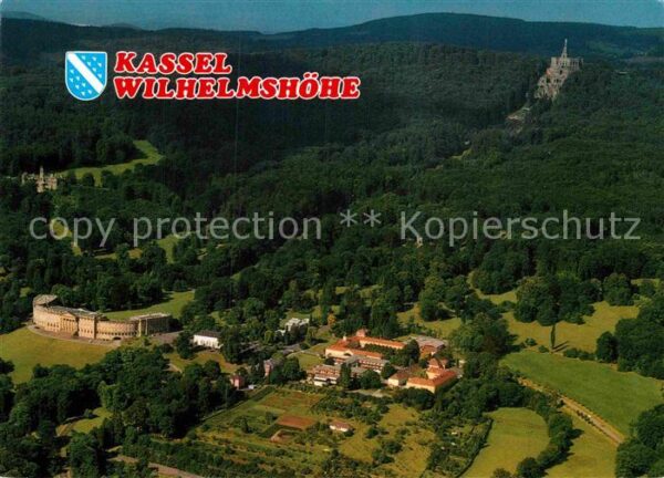 Wilhelmshoehe Kassel Bergpark mit Herkules Schloss Löwenburg