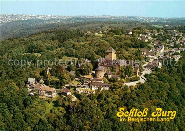 Burg Wupper Schloss Fliegeraufnahme